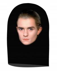 Maska LEGOLAS 3D Władca Pierścieni Elf Łucznik Cosplay Poliester Na Twarz