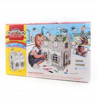 КАРТОННЫЙ ДОМИК КАРТОННАЯ КНИЖКА-РАСКРАСКА ДЛЯ РИСОВАНИЯ