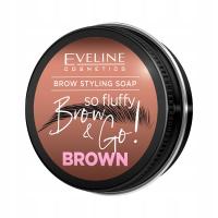 Eveline Cosmetics BROW & GO! Mydło do stylizacji brwi brązowe