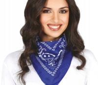 Bandana kowboj szeryf DZIKI ZACHÓD granatowa chusta