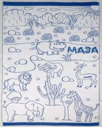 Kocyk dziecięcy bawełniany z imieniem i metryczką na prezent do łóżeczka