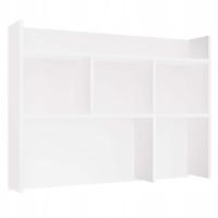 Nadstawka do Biurka 100 cm BIAŁA Regał Na Książki Dokumenty, , M-MP-R-NDST-