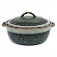 WAZA CERAMICZNA DO PODAWANIA ZUP POTRAW 1,5L GRANATOWA NIEBIESKA POŁYSK