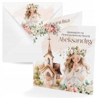 ПРИГЛАШЕНИЯ НА ПРИЧАСТИЕ ВЕЧЕРИНКА ДЛЯ РЕБЕНКА ПЕЧАТНЫЙ КОНВЕРТ = НАБОР