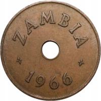 Zambia 1 pens penny 1966