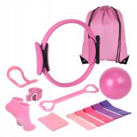 13 Sztuk Pilates Ring Circle Set Akcesoria Tył Przenośna Talia Joga