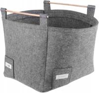 Duży Kosz Filcowy do Przechowywania Ubrań i Ręczników z Uchwytem