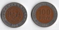 RWANDA 2007 100 FRANCS