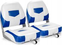 Комплект из 2 сидений для лодок со складной спинкой водонепроницаемый синий