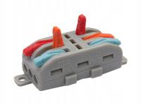 Электрическая муфта автоматическая сквозная тройная (куб) 32а, 250В