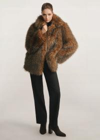 OCHNIK Brązowe futro damskie FUTDP-0059-15(Z25)