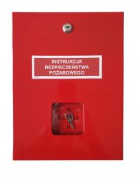 Szafka skrzynka na instrukcję bezpieczeństwa pożarowego PPOŻ