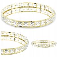 Dekoracyjna taca tacka na przyjęcia duża ZŁOTA Ø21