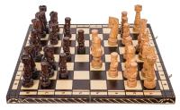 Квадрат-шахматы деревянные резные Цезарь-60 см