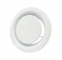 Anemostat wywiewny + ramka PREMIUM evf-O3OZON BIAŁ