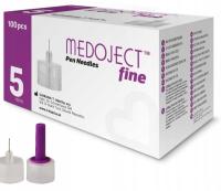 MEDOJECT 100 szt 32G 0,23x5 mm IGŁY DO PENA