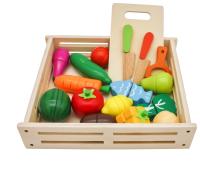 Деревянная коробка для нарезки фруктов и овощей 17EL