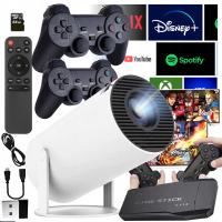 PROJEKTOR LED KONSOLA GAME STICK LITE ANDROID 2 PADY GRY PILOT WIFI USB