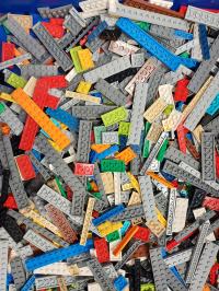 Klocki LEGO Plates 100g MIX – małe płytki oryginalne i sortowane 0,1kg