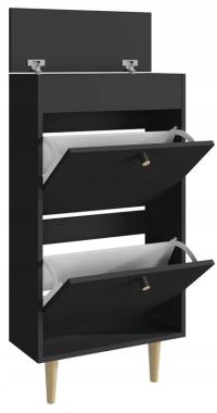 Шкаф для обуви BEHAMO 521 черный с ящиком для хранения