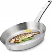 GERLACH PATELNIA CAŁOSTALOWA SOLIDNA INDUKCJA GAZ GRUBE DNO PRESTIGE 24cm