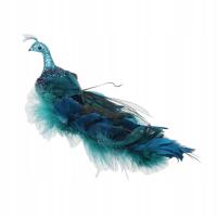 Cekiny Blue Peacock Ozdoby Choinki
