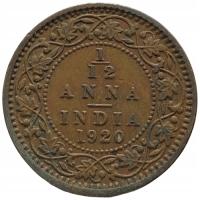 32064. Indie Brytyjskie, 1/12 anny, 1920r.
