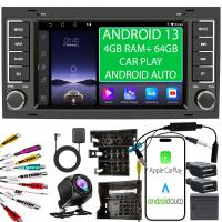 RADIO SAMOCHODOWE ANDROID 4+64 GB VW MULTIVAN T5 TOUAREG CAR PLAY ANDROID A