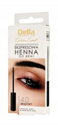 DELIA EYEBROW EXPERT Henna expres 4.0 brąz