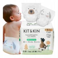 Pieluszki Jednorazowe Dla Dzieci Rozmiar 3 (6–10 kg) Kit&Kin Hipoalergiczne