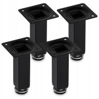4X ножки для мебели черные ножки для шкафа с регулировкой H15CM