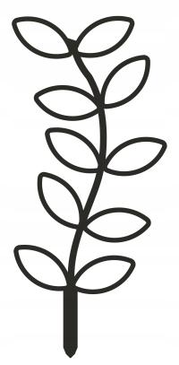 PODPÓRKA KWIATÓW ROŚLIN PERGOLA LIŚCIE LIŚĆ 25cm