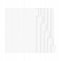 6 Arkuszy Segregator Luźny Liść Segregator Rysunek Kieszonkowy Notatnik Dzielniki 6 A7