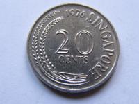 SINGAPUR SINGAPURA 20 CENTS 1976 ROK !!!!!!!! 1744