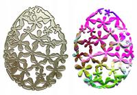 Wykrojnik JAJKO z kwiatków ażurowe _duże_ * Wielkanoc*
