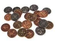 ZESTAW 20 ŚREDNIOWIECZNYCH METALOWYCH MONET LARP RPG