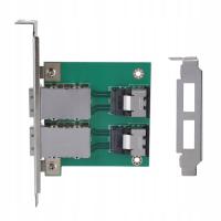 Adapter Dual Mini SAS 36P-26P SFF8087 do SFF-8088 z PCI Bracket