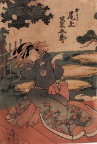 Japoński drzeworyt, Teatr kabuki - Onoe Eizaburo, Utagawa Kunisada, 1830 r.