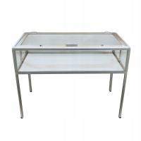 Gablota Stolikowa Muzealna Ekspozycyjna 120x60x30 cm z Siłownikami Gazowymi