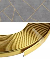 Декоративная полоса декоративная золотая гибкая 20/21 мм 2,1 см x 5 метров рулон