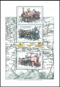 Słowacja 2022. MNH XF. Lokomotywy