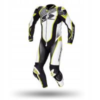 Męski kombinezon motocyklowy Spyke Aragon Race biało-żółty rozmiar 46