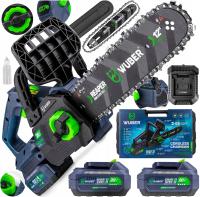 GAŁĘZIÓWKA PIŁA ŁAŃCUCHOWA AKUMULATOROWA + 2 AKUMULATORY PILARKA DO DREWNA