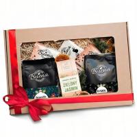 Zestaw Świąteczny Prezent BOX z Kawą na Mikołaja i upominek pod Choinkę