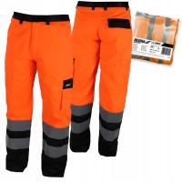 Spodnie ochronne DEDRA BH81SP2-LD odblaskowe rozmiar pomarańczowe