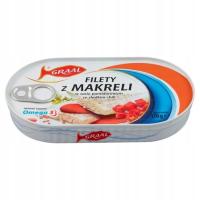 GRAAL FILETY Z MAKRELI W SOSIE POMIDOROWYM ZE SŁODKIM CHILI 170G