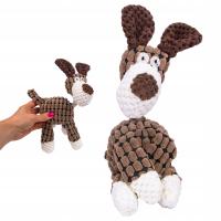 ZABAWKA dla zwierząt maskotka piszcząca SZARPAK PIES pluszak DO GRYZIENIA