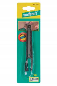 Nóż z łamanym ostrzem lekki Wolfcraft 9mm 2 ostrza