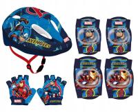 4x ochraniacze kask rowerowy rękawiczki na rower Avengers Ironman Kapitan A