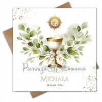 Zaproszenia NA KOMUNIĘ DLA DZIEWCZYNKI CHŁOPCA RODZEŃSTWA PERSONALIZOWANE